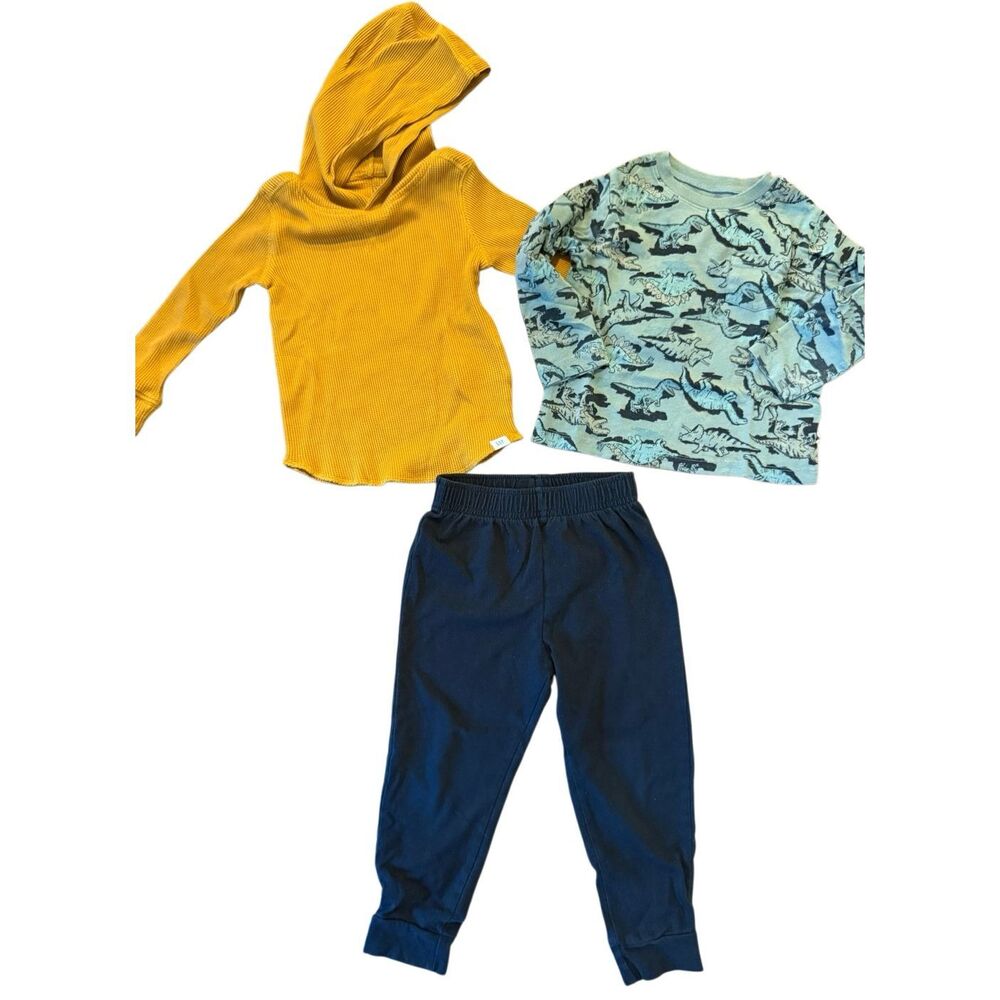 Boys Baby Gap Carters long sleeve shirt and jogger bundle 2-3t